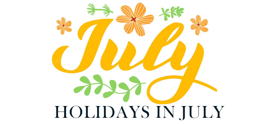 Holidays in July 2023